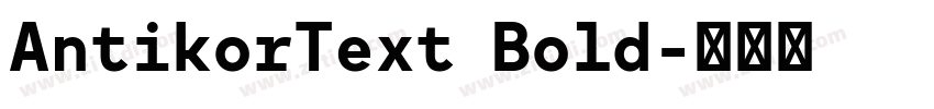 AntikorText Bold字体转换